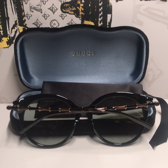 New Authentic Gucci Black Sunglasses GG0653SZ 001 - Picture 12 of 14
